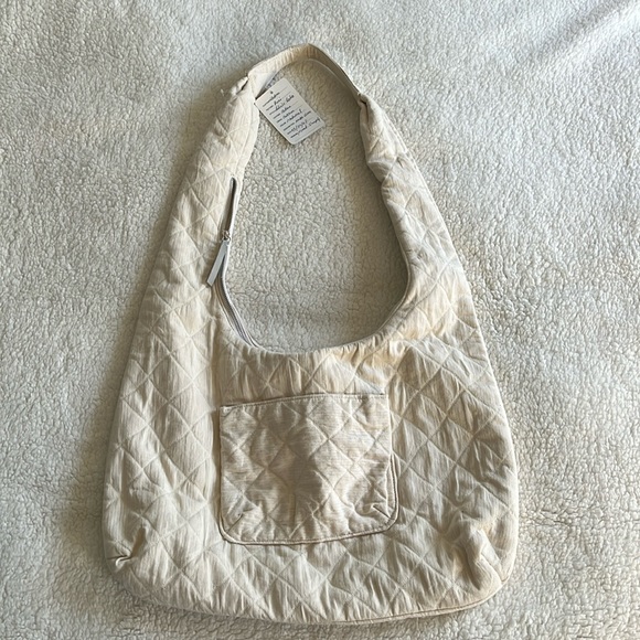 Cotton Hobo Shoulder Bag - Picture 1 of 7